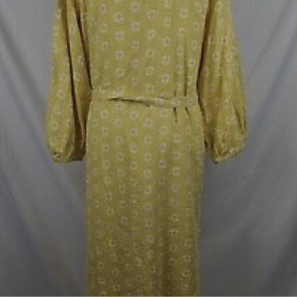 Embroidered Linen Midi Dress Caftan / Resort Wear NWT XS - Picture 12 of 15